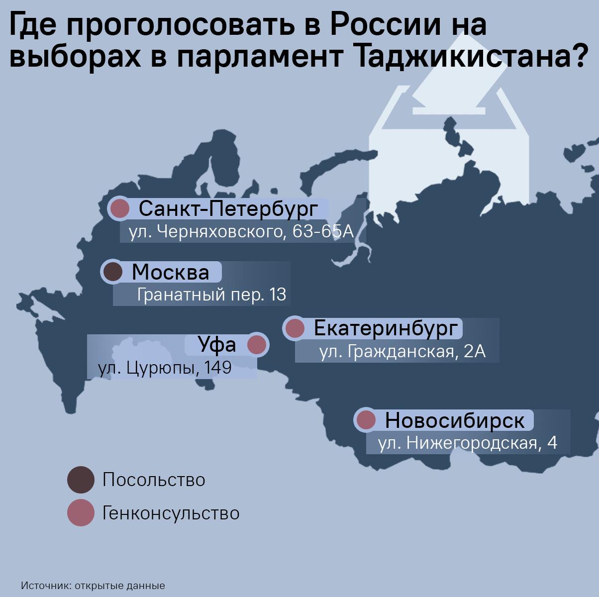 Где проголосовать в России на выборах в парламент Таджикистана? - Sputnik Таджикистан