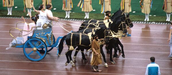 Церемония открытия XXII летних Олимпийских игр в Москве, 1980 год - Sputnik Таджикистан