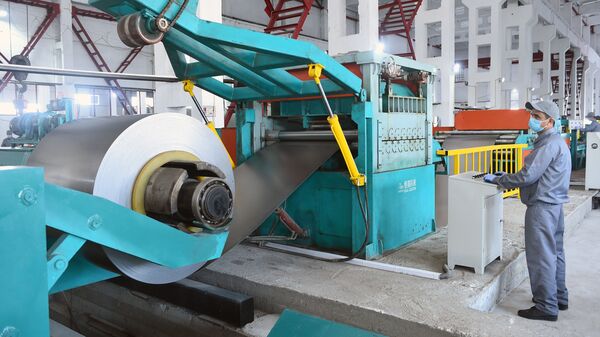 Открытие таджикского предприятия по производству труб и профилей в городе Гиссар - Sputnik Тоҷикистон