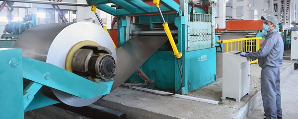 Открытие таджикского предприятия по производству труб и профилей в городе Гиссар - Sputnik Таджикистан