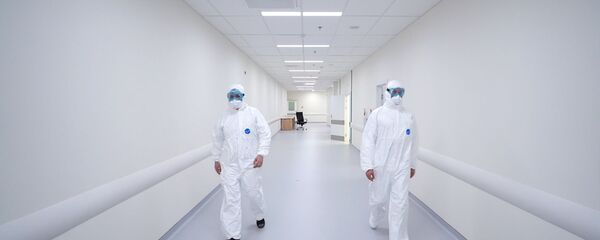 Сотрудники медицинского стационара, архивное фото - Sputnik Таджикистан