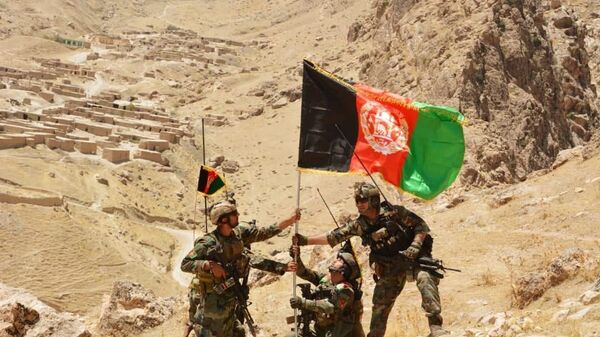 Флаг 217 корпуса афганской национальной армии Памир - Sputnik Таджикистан