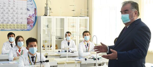 Открытие нового дополнительного корпуса и общежития Президентского лицея для одаренных детей Республики Таджикистан Открытие нового дополнительного корпуса и общежития Президентского лицея для одаренных детей Республики Таджикистан - Sputnik Таджикистан