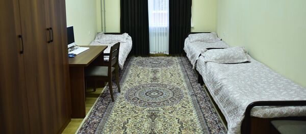 Комната в общежитии президентского лицея в Душанбе Комната в общежитии президентского лицея в Душанбе - Sputnik Тоҷикистон