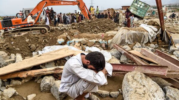  Поиск жертв наводнения в Афганистане - Sputnik Таджикистан