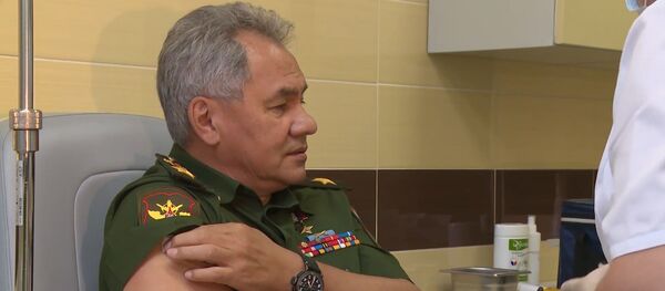 Сергей Шойгу сделал прививку российской вакциной от коронавируса Сергей Шойгу сделал прививку российской вакциной от коронавируса - Sputnik Таджикистан
