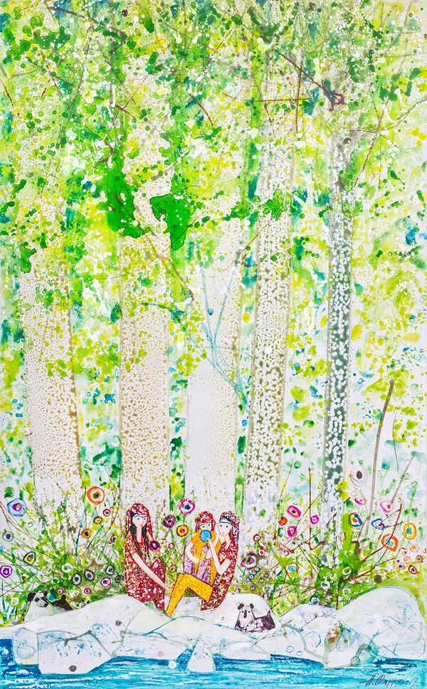 Вернисаж шелкового пути: Лондон увидит современную таджикскую живопись  - Sputnik Таджикистан