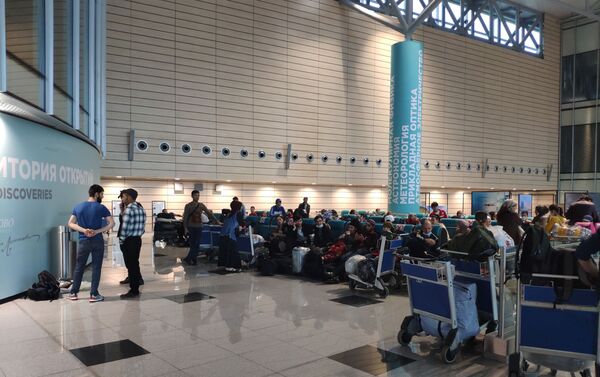 Пассажиры в аэропорту Домодедово - Sputnik Таджикистан