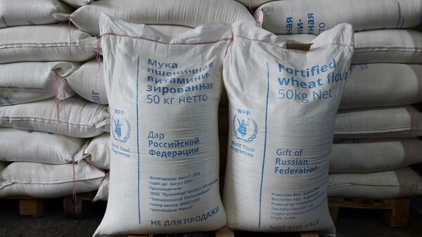 Россия и Всемирная продовольственная программа ООН передали Таджикистану 3 тыс. тонн муки.  - Sputnik Таджикистан
