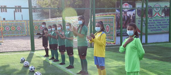 Открытие спортплощадки в Шаартузском районе Открытие спортплощадки в Шаартузском районе - Sputnik Таджикистан