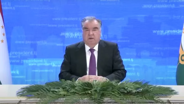 Видеопослание Президента Таджикистана Эмомали Рахмона Генассамблее ООН - YouTube - Sputnik Тоҷикистон