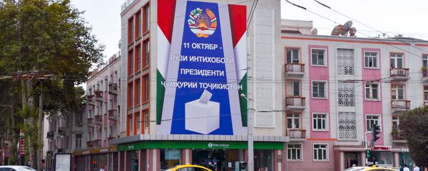 Предвыборное оформление города Душанбе - Sputnik Таджикистан
