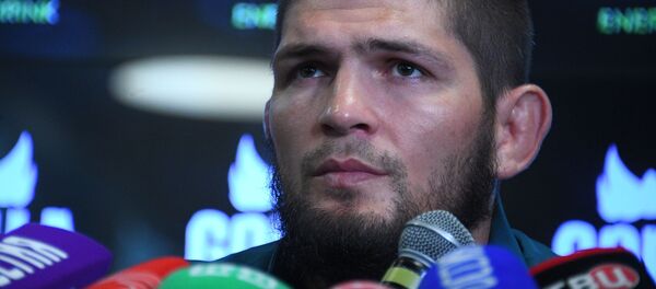 Российский чемпион UFC в лёгком весе Хабиб Нурмагомедов - Sputnik Тоҷикистон