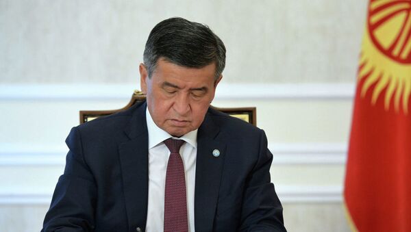 Президент Кыргызстана Сооронбай Жээнбеков - Sputnik Тоҷикистон