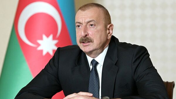 Президент Азербайджана Ильхам Алиев - Sputnik Тоҷикистон