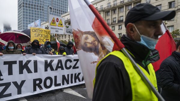 Протесты в Польше - Sputnik Таджикистан