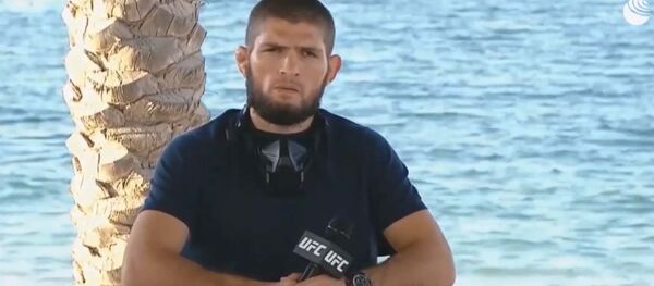  Пресс-конференция Хабиба Нурмагомедова и Джастина Гетджи1 - Sputnik Тоҷикистон