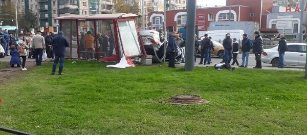 ДТП в Санкт-Петербурге, на проспекте Косыгина - Sputnik Тоҷикистон