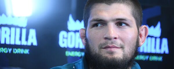 Пресс-конференция чемпиона UFC Х. Нурмагомедова  - Sputnik Тоҷикистон