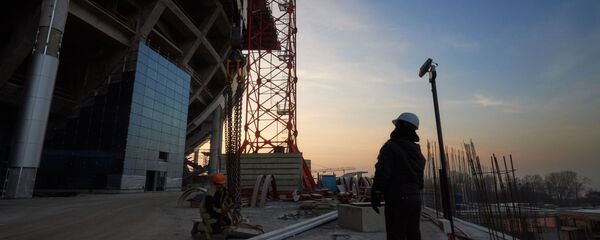 Строительство стадиона Зенит-Арена Строительство стадиона Зенит-Арена - Sputnik Тоҷикистон