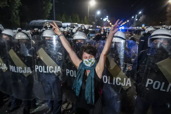 Протесты из-за запрета на аборты в Польше
