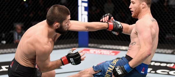Хабиб Нурмагомедов защитил титул чемпиона UFC в легком весе Хабиб Нурмагомедов защитил титул чемпиона UFC в легком весе - Sputnik Таджикистан