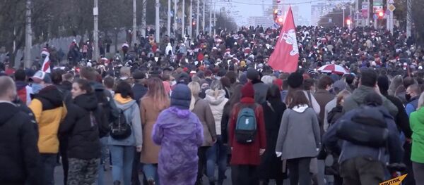 Как прошел Марш народного ультиматума в Минске? - Sputnik Тоҷикистон