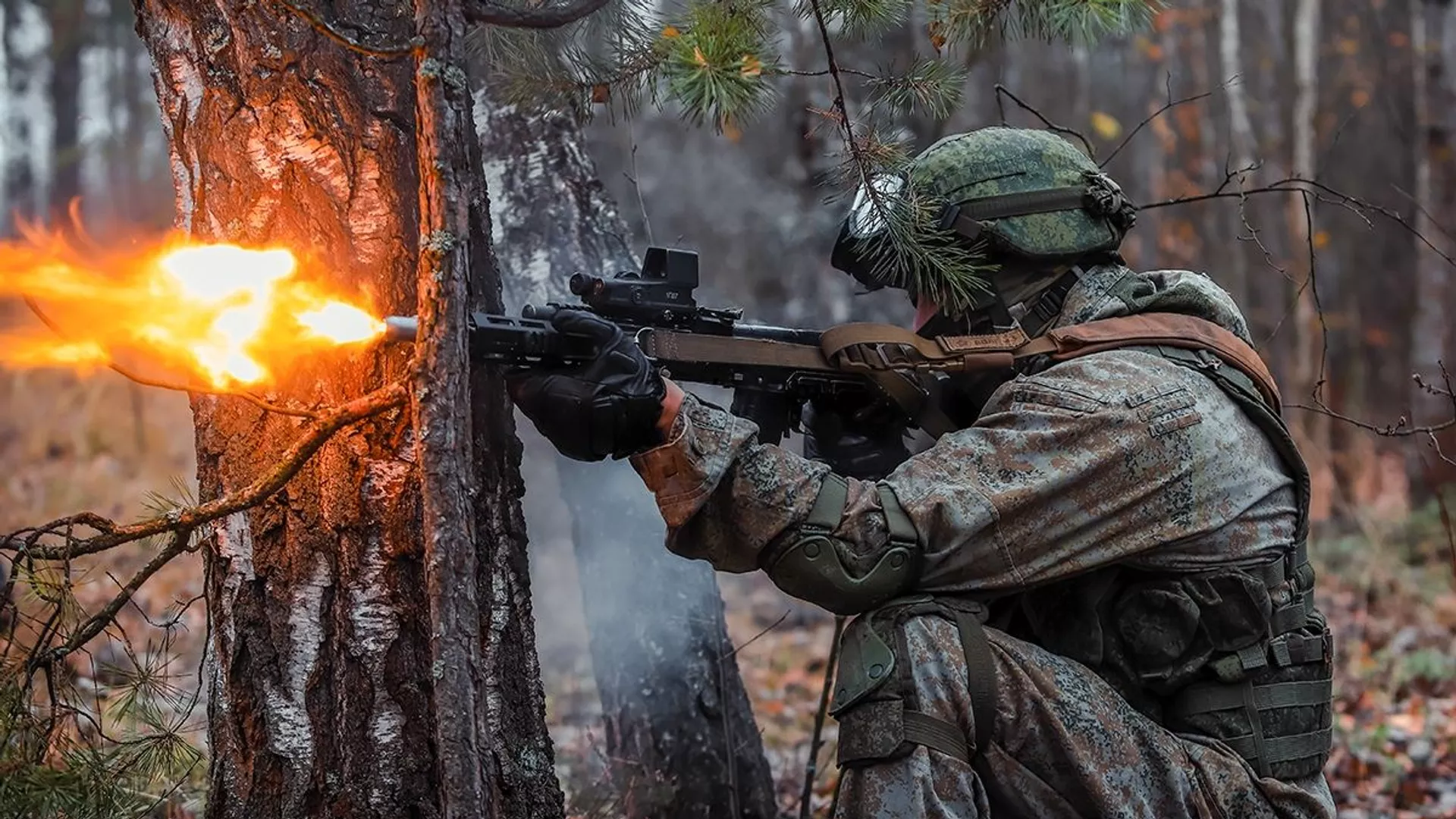 Военные учения в нижегородский лесах