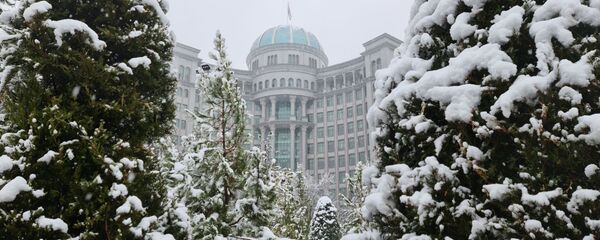 Первый снег в Душанбе - Sputnik Тоҷикистон