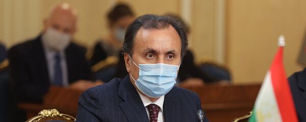 Чрезвычайный и Полномочный посол Имомуддин Сатторов на переговорах России и Таджикистана - Sputnik Тоҷикистон