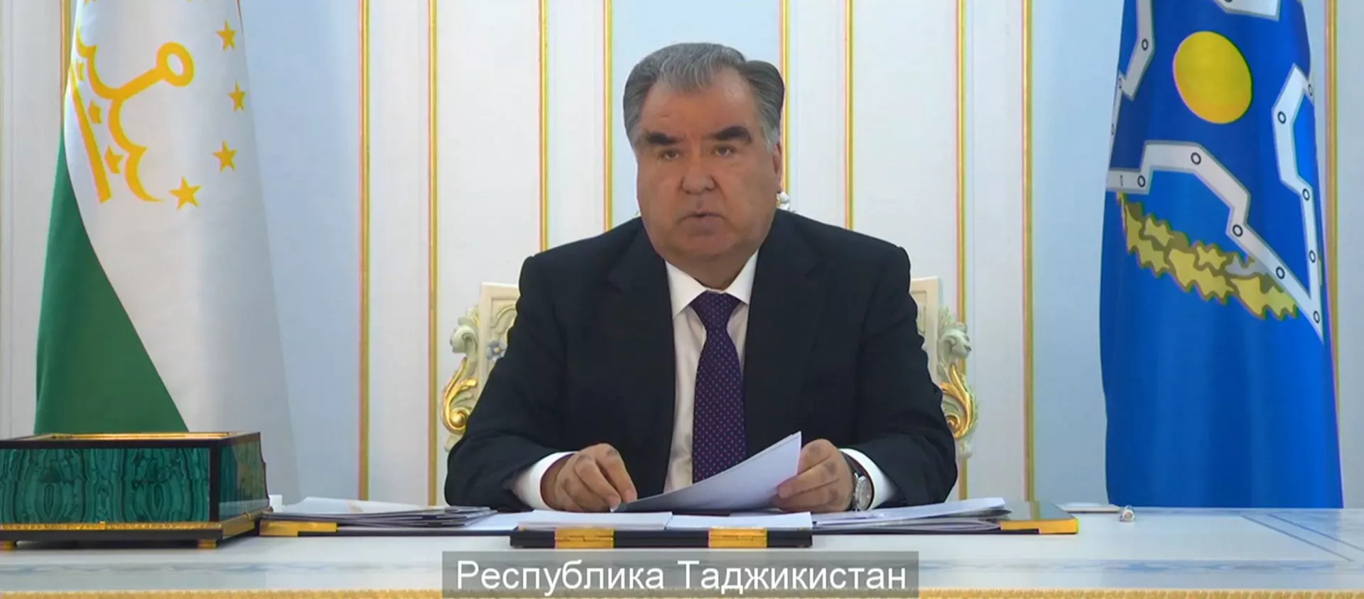 Раҳмон пандемияи коронавирус боиси таназзули кулл шуд - YouTube - Sputnik Тоҷикистон, 1920, 03.12.2020