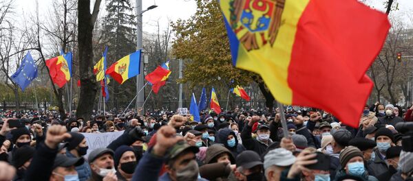 Акция сторонников М. Санду в Кишиневе Акция сторонников М. Санду в Кишиневе - Sputnik Таджикистан