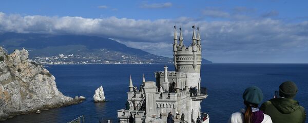 Открытие дворца-замка Ласточкино гнездо в Крыму - Sputnik Таджикистан