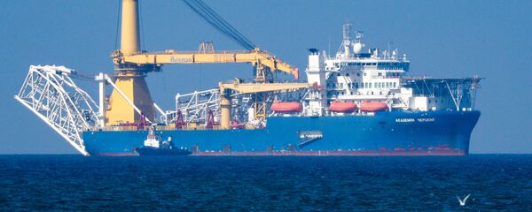 Прибытие трубоукладчика Академик Черский в порт Калининграда - Sputnik Таджикистан