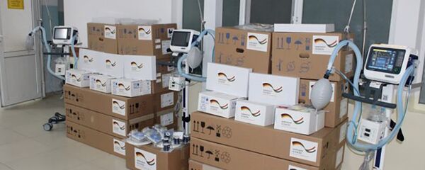 Германия передала 11 аппаратов ИВЛ Таджикскому национальному медицинскому центру «Шифобахш» Германия передала 11 аппаратов ИВЛ Таджикскому национальному медицинскому центру «Шифобахш» - Sputnik Таджикистан