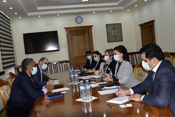 Ҷойи кор барои муҳоҷирон, паноҳҷӯён ва гурезагон: мулоқоти Амонзода бо Мамо  - Sputnik Тоҷикистон