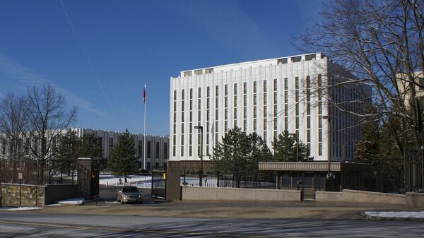 Здание посольства России в Вашингтоне - Sputnik Тоҷикистон