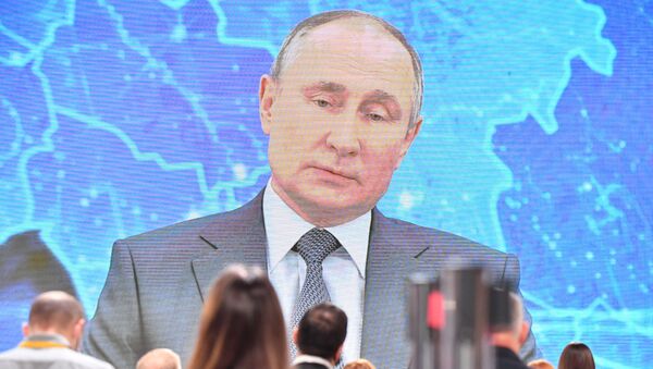 Ежегодная пресс-конференция президента РФ В. Путина - Sputnik Таджикистан
