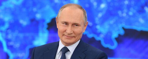 Ежегодная пресс-конференция президента РФ В. Путина Ежегодная пресс-конференция президента РФ В. Путина - Sputnik Таджикистан