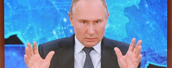 Трансляция большой пресс-конференции президента РФ В. Путина - Sputnik Таджикистан