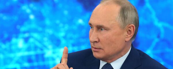 Ежегодная пресс-конференция президента РФ В. Путина Ежегодная пресс-конференция президента РФ В. Путина - Sputnik Тоҷикистон