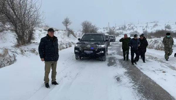 Боздиди Рамазон Раҳимзода, вазири умури дохилии Тоҷикистон аз ағбаи Тиюн - Sputnik Тоҷикистон