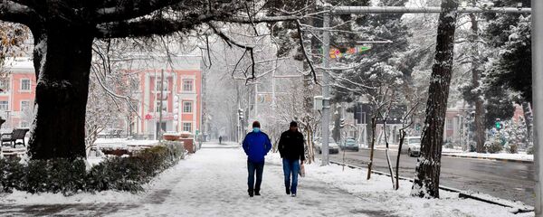 Зима в городе Душанбе - Sputnik Тоҷикистон