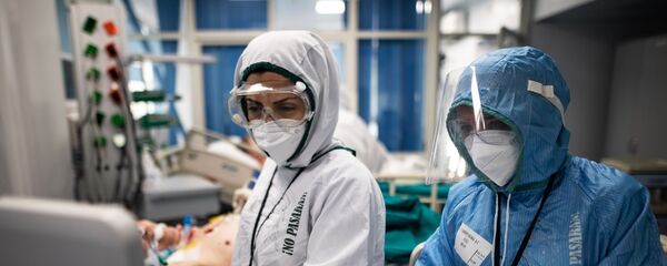 Госпиталь для больных COVID-19 - Sputnik Тоҷикистон