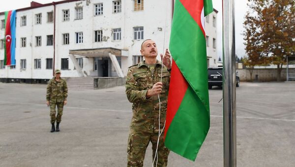 Президент Азербайджана И. Алиев посетил Физулинский и Джебраильский районы - Sputnik Таджикистан