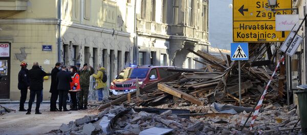 Землетрясение в Петринье, Хорватия - Sputnik Таджикистан