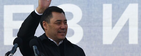 Митинг сторонников С. Жапарова в Бишкеке - Sputnik Тоҷикистон