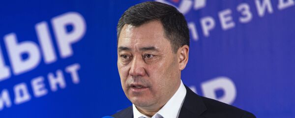 Пресс-конференция С. Жапарова по итогам выборов в Киргизии - Sputnik Тоҷикистон