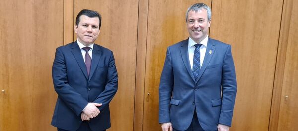 Мулоқоти Сафир дар Вазорати федеролии корҳои хориҷии Олмон Мулоқоти Сафир дар Вазорати федеролии корҳои хориҷии Олмон - Sputnik Тоҷикистон