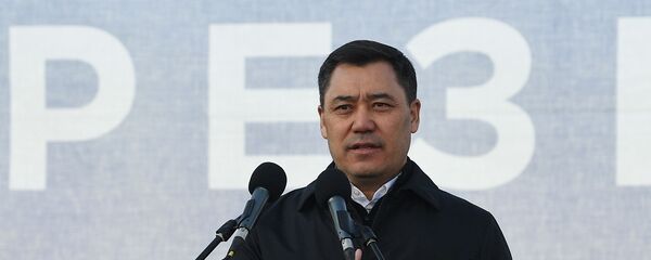 Митинг сторонников С. Жапарова в Бишкеке - Sputnik Тоҷикистон